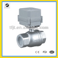 DN40(40mm) DC12V,DC5V stainless steel mini motor ball valve for water treatment project